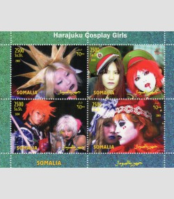 Somalia 2004 HARAJUKU GIRLS Japanese Street Fashion Sheet Perforated Mint (NH)