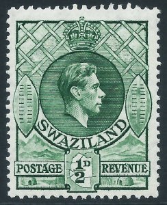 Swaziland, Sc #27, 1/2d MH