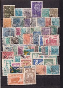 SA27b Brazil 1940's classic selection of used stamps.