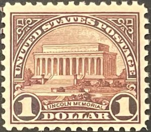 US #571 $1 US Capitol XF MNH