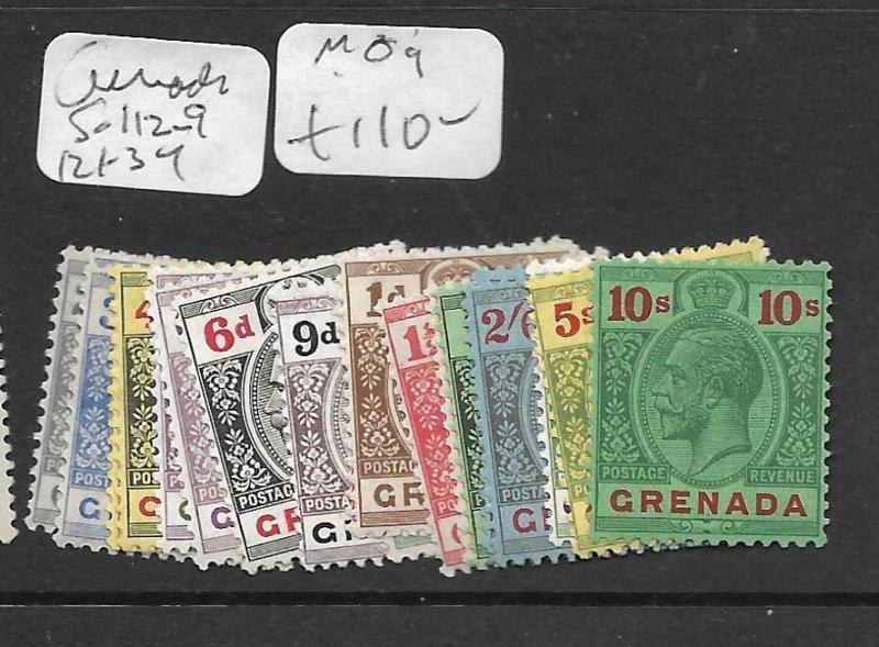 GRENADA   (P1305B)  KGV  SG 112-9, 121-34  MOG