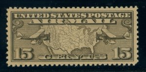 US Stamp #C8 Map & Planes 15c - PSE Cert - XF 90J - MNH - SMQ $50.00