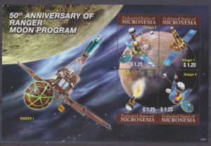 2012 Micronesia 2369-2372KL 50 years of exploration of the moon 12,00 €