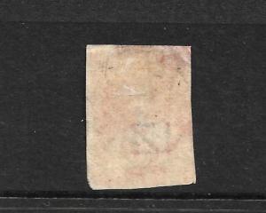 NEW ZEALAND 1864  1d CARMINE VERMILLION  FFQ  MLH  NZ WMK  CP A1J SG 97 CHALON