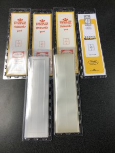 Prinz Scott Stamp Mount Clear (Pack of 15) (48x215mm) STRIP  Group Of 6 