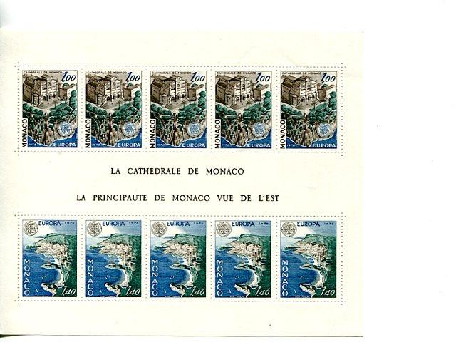 Monaco 1978 Europa mini sheet   Mint VF NH