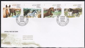 Cyprus 2012 Horses of Cyprus FDC.