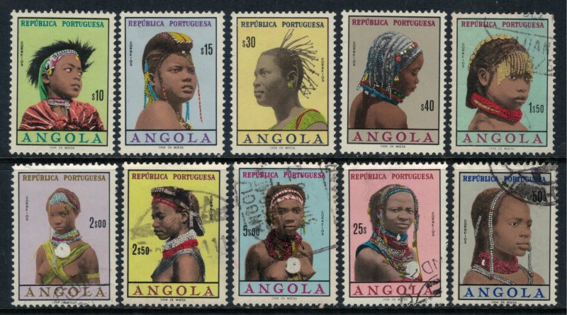 Angola #419-22,4-6,9,32A-B*/u  CV $6.05