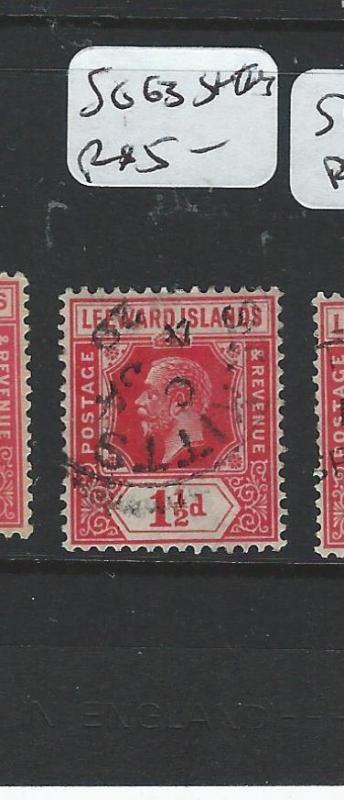 LEEWARD ISLANDS (P0606BB) KGV 1 1/2D  SG63  ST KITTS    VFU