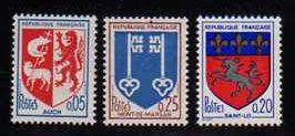 France MNH sc# 1142-4 Coat of Arms 08CV $0.85