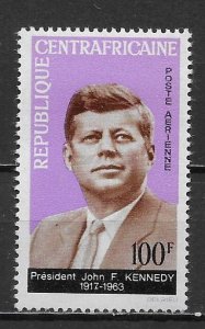 Central African Republic C24 Kennedy single MNH
