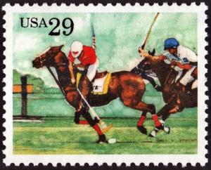 SC#2759 29¢ Sporting Horses: Polo Single (1993) MNH