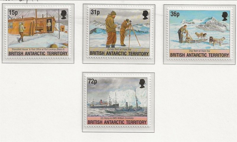 BRITISH ANTARCTIC TERRITORY (BAT) Sc 214-17 MNH issue of 1994 - SCIENCE 