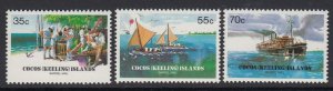 Cocos Islands 111-3 Barrel Mail mnh