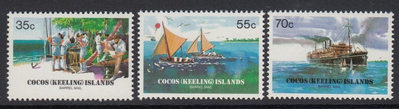 Cocos Islands 111-3 Barrel Mail mnh