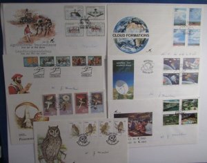 CISKEI 1988-92 FDCs  Owls*Fungi*Hotels*Satellites*Clouds*Agriculture*Stamp Day