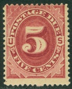 EDW1949SELL : USA 1891. Scott #J25 Post Office Fresh. Mint OG LH. Catalog $100.