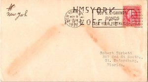 Great Britain U.S. 2c Washington Fourth Bureau 1935 New York, N.Y. HMS York M...