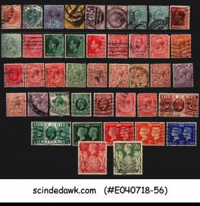 GREAT BRITAIN - COLLECTION OF QV KEDVII KGV AND KGVI STAMPS - 40V  USED