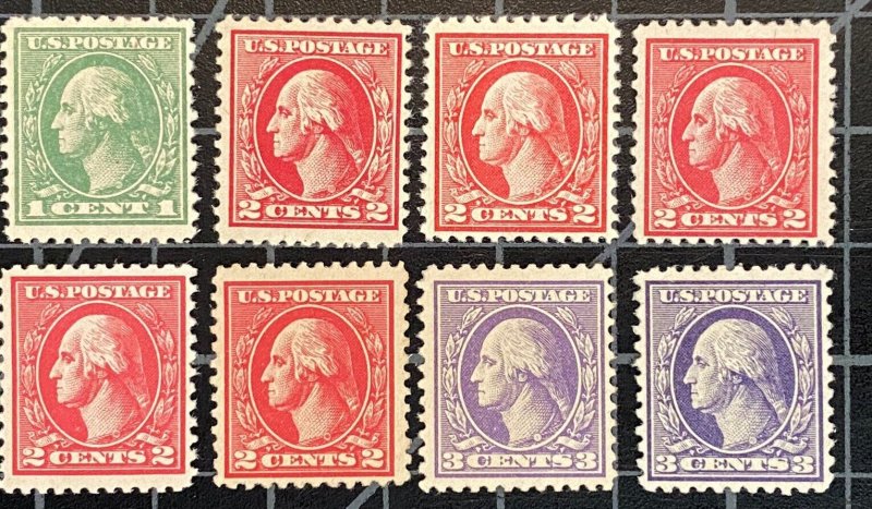 US Stamps - SC# 525 - 530  - MH, MNH & MNG (528B MNG & 525 NNH) - SCV = $130.00