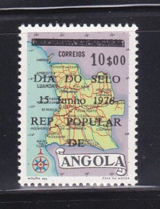 Angola 598 Set MNH Map