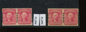 320 & 320c Schermack Type II Mint Pairs of 2 Stamps with Crowe Certs (LV 1508)