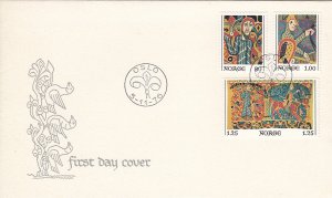 Norway 1976 FDC Sc 685-687 Baldishol Tapestry