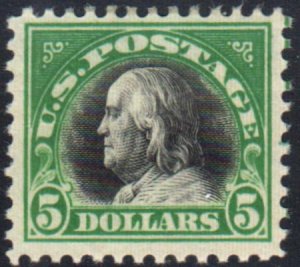 US 524 Washington / Franklin F-VF Mint Hinged cv $160