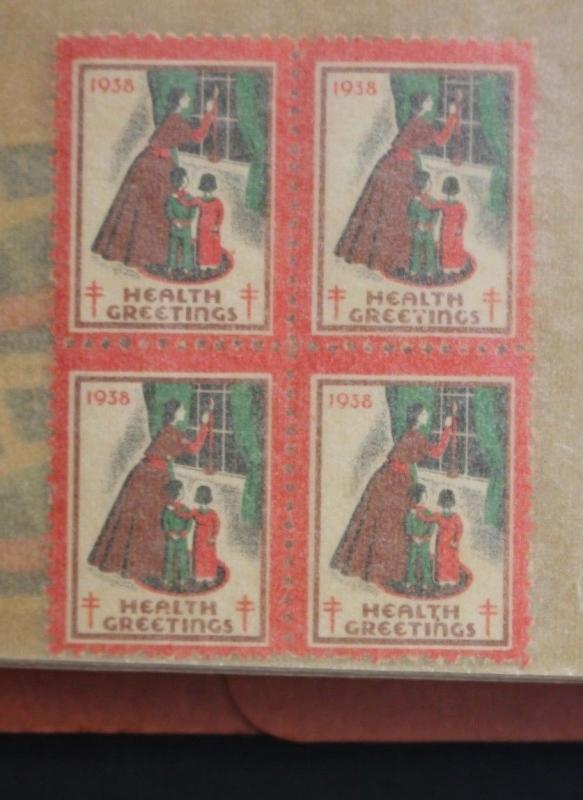 US Stamp Collection Christmas Seal  20 Different MNH Blocks (80 MNH Stamps)