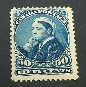 KAPPYSSTAMPS CANADA #47 50C WIDOW VICTORIA MINT HINGED GS0808