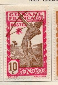 French Guiana 1929 Early Issue Fine Mint Hinged 10c. 114089