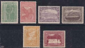 Australia - Tasmania 1905-1908 SC 102-107 Mint