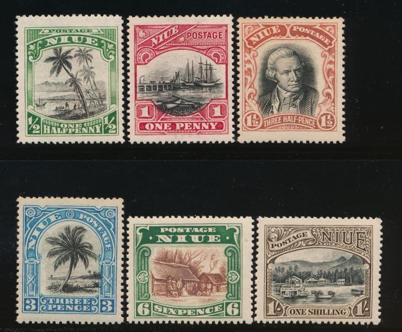 NIUE 35-40 MINT F-VF HINGED, SHIP