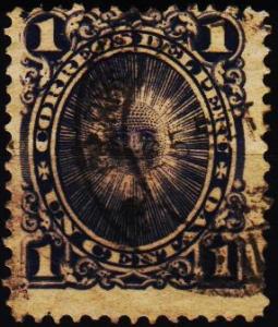 Peru. 1886 1c S.G.278 Fine Used