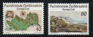 Liechtenstein Sc 615-616 1977 Europa set stamp mint NH