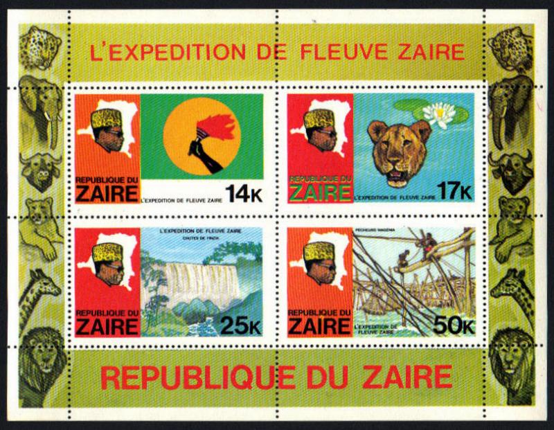 Zaire Souvenir Sheet #909A