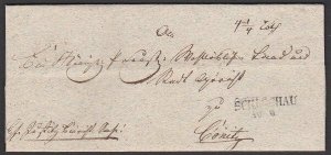 POLAND c1830 cover : folded wrapper ex SCHLOSHAU............................P872