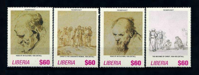 [76481] Liberia 2006 Painting Rembrandt Christ  MNH