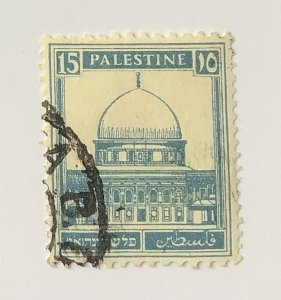 Palestine 1927-42  Scott 76 used - 15m,  The Dome of Rock