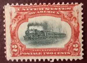 US #295 MNH-OG VF LOCOMOTIVE TRAIN