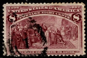 US Stamps #236 USED COLOMBIAN ISSUE