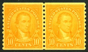 U.S. #603 MINT PAIR OG NH