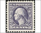 USA 1918 Used SC529 George Washington Violet 3 Cent 1918*STOCK IMAGE*