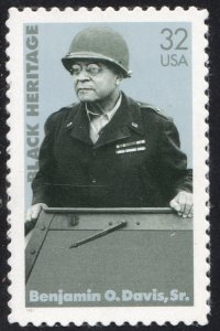 SC#3121 32¢ Benjamin O. Davis Single (1997) SA