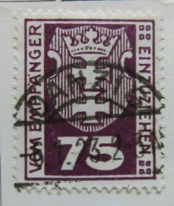 Gdansk 1922 Postage Due 75pf used A6P24F88-