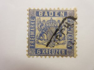 German States BADEN Scott 22 USED Lot11 Cat $27.50