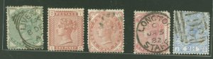 Great Britain #78-82 Used Multiple (Queen)