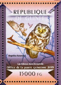 Owls Bird Stamp Tyto Alba Bubo Blakistoni S/S MNH #10937-10940