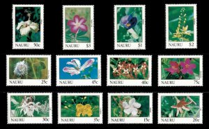 Nauru 1991 - Flowers, Lily, Hibiscus, Definitives - Set of 12v - 380-92 - MNH