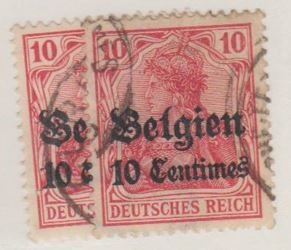 German Occupation - Belgium Scott #N3 Stamp - Used Set of 2